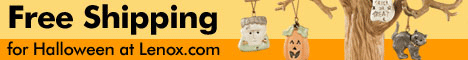 Free Shipping for Halloween at Lenox.com