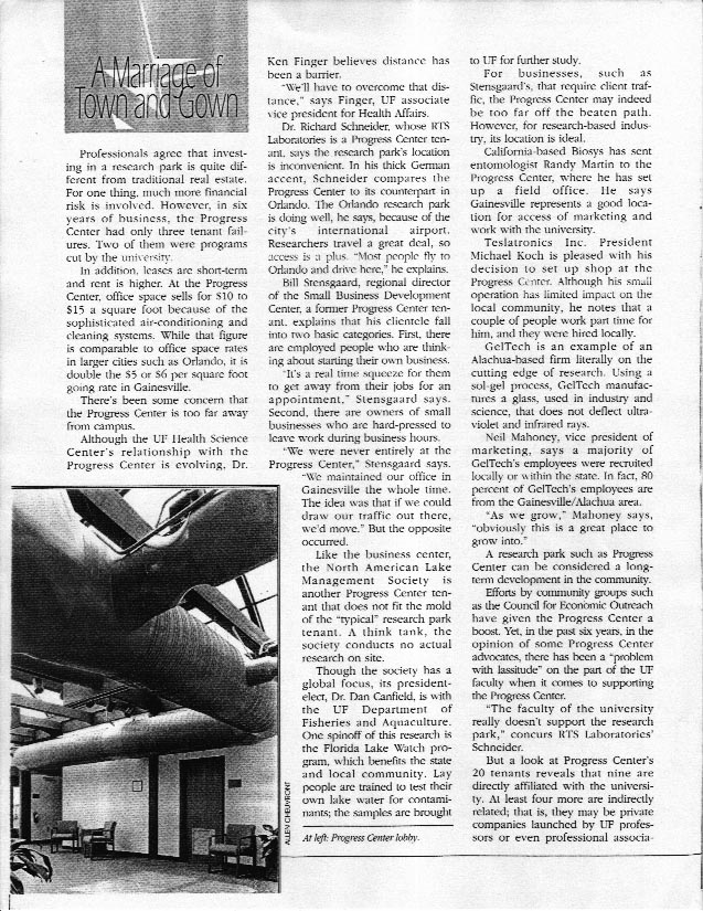 A marriage of town and gown