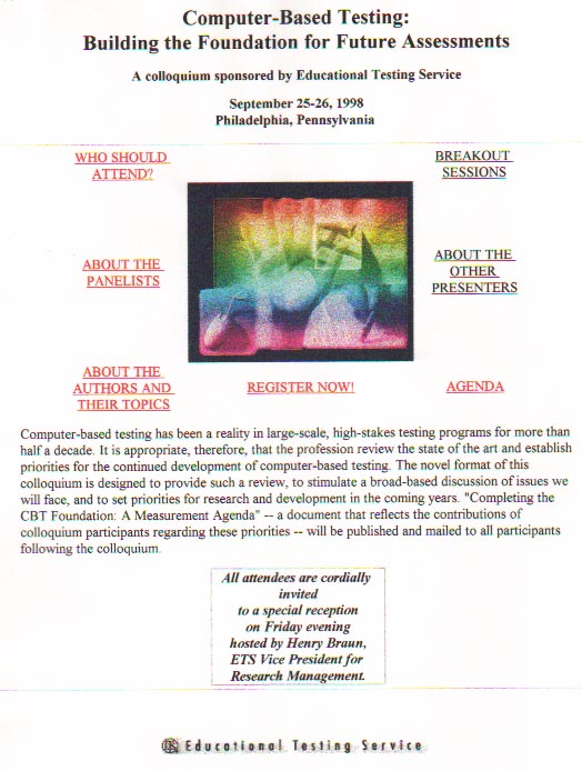 Computer-Based Testing: Building the foundation for future assessments