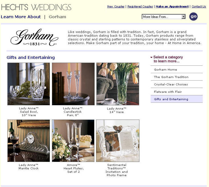 Make Gorham part of your tradition, your home