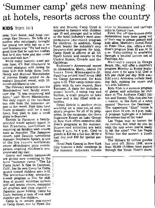 'Summer camp' gets new meaning at hotels, resorts across the country